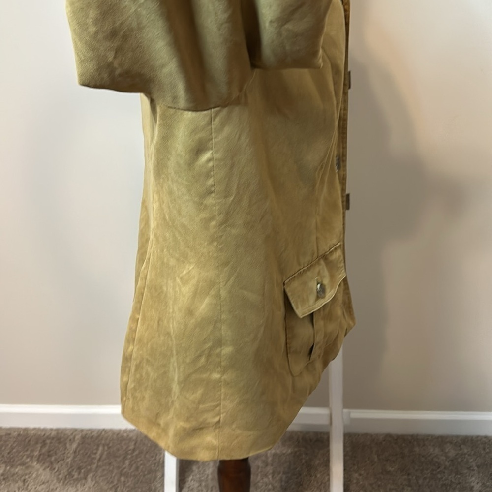 Coldwater Creek Button Up Jacket with Pockets Suede Like Material Size 20 - Picture 13 of 17